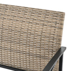 Patio Furniture, Outdoor Furniture, Seasonal PE Wicker Furniture, Four Set Wicker Furniture With Black Metal Table eprolo