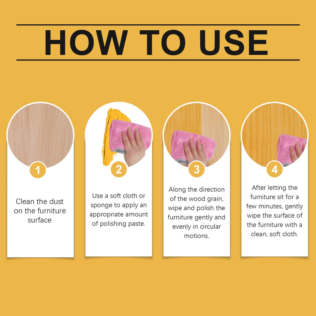 Beeswax Furniture Polishing Paste, Multi-Purpose Beeswax Home Cleaning And Maintenance Furniture Care Polish eprolo