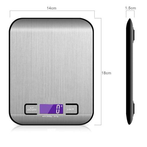 Electric Kitchen Scale Silver eprolo