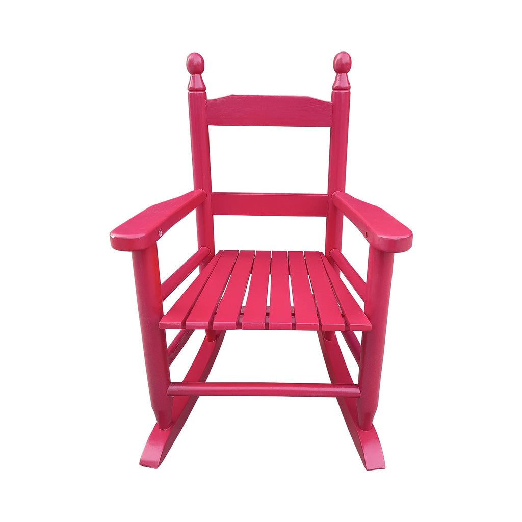 Children's rocking red chair Indoor or Outdoor -Suitable for kids-Durable Solid Wood eprolo