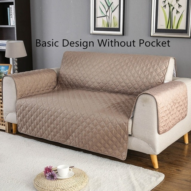 Sofa Couch Cover Chair Throw Pet Dog Kids Mat Furniture Protector Reversible Removable Armrest Slipcovers 1/2/3 Seat eprolo