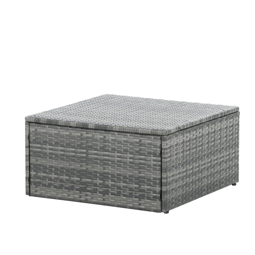 Patio Furniture, Outdoor Furniture, Seasonal PE Wicker Furniture,5 Set Wicker Furniture With Plywood Coffee Table eprolo