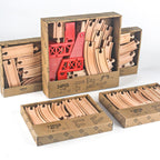 Wooden Train Track Set Toy Early Educational Railway Tracks Accessories Montessori Traffic Wooden Toys for Kids eprolo