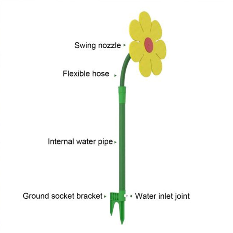 Dancing Flower Water Sprinkler - 360° Rotating Adjustable Lawn & Garden Irrigation Tool for Fun Watering eprolo