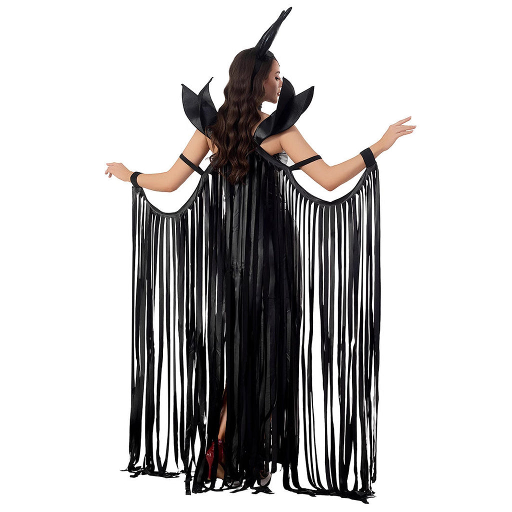 Gothic Vampire Robe Sexy Queen Sleeping Beauty Cape Dress eprolo