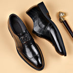 Men's pointed leather shoes, business casual shoes, men's shoes, versatile, breathable, wedding shoes, lazy shoes eprolo