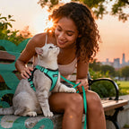 Cat Harness and Leash with Easy Control, Escape-Proof - Soft Adjustable Vest Harness for Walking Cats. eprolo