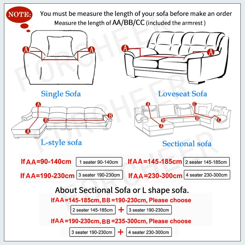 Stretch Sofa Covers Furniture Protector Polyester Loveseat Couch Cover l 1/2/3/4-seater Arm Chair Cover for Living Room eprolo