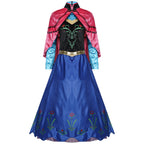 S-4XL Halloween Costume Frozen Cosplay Adult Anna Dress eprolo