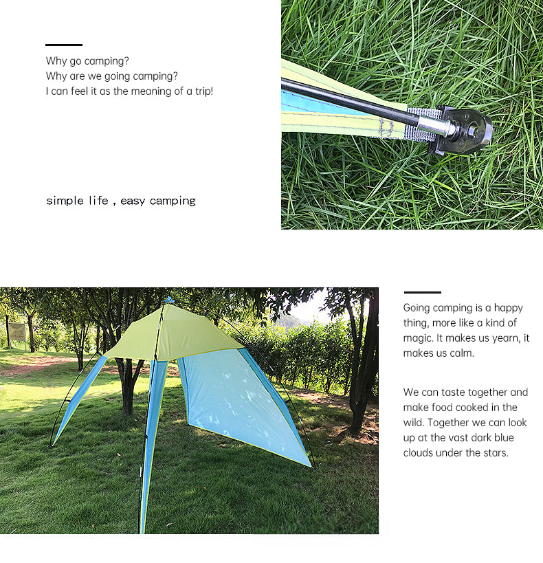 Pop Up Beach Tent Sun Shade Shelter Anti-UV Shelter Fully Automatic Folding Camping Tent eprolo