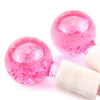 Beauty Ball Glitter Crystal Ice Hockey Ice Therapy Facial Massage Glass Beauty Ball Ice Wave Ball eprolo