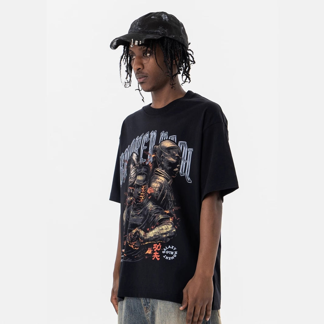 Men's Clothing Trend Print Casual Short Sleeve T-Shirt for Men and Women eprolo