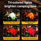 Multi functional outdoor camping light, portable strong light flashlight, rechargeable mini retro camping atmosphere light eprolo