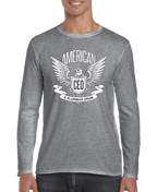 American CEO Patriotic Eagle Men's Long Sleeve Shirt - Whispering Desires Shoppe