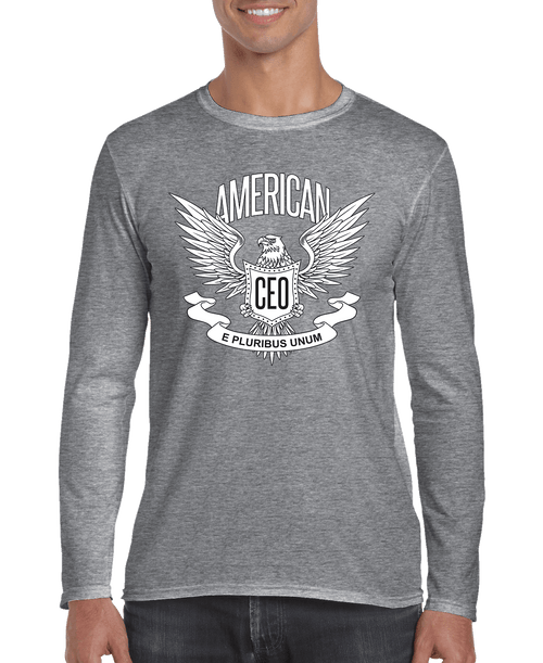 American CEO Patriotic Eagle Men's Long Sleeve Shirt - Whispering Desires Shoppe