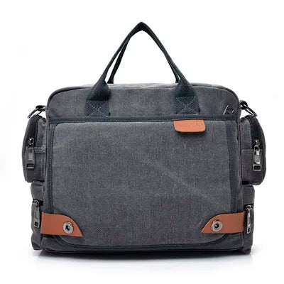 DIDA BEAR Men's Canvas Messenger Bag