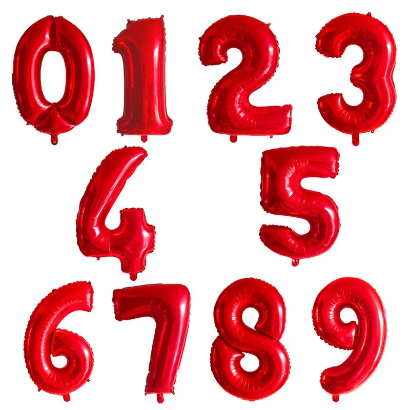 Gradient Number Foil Balloon, 30 or 40 Inches