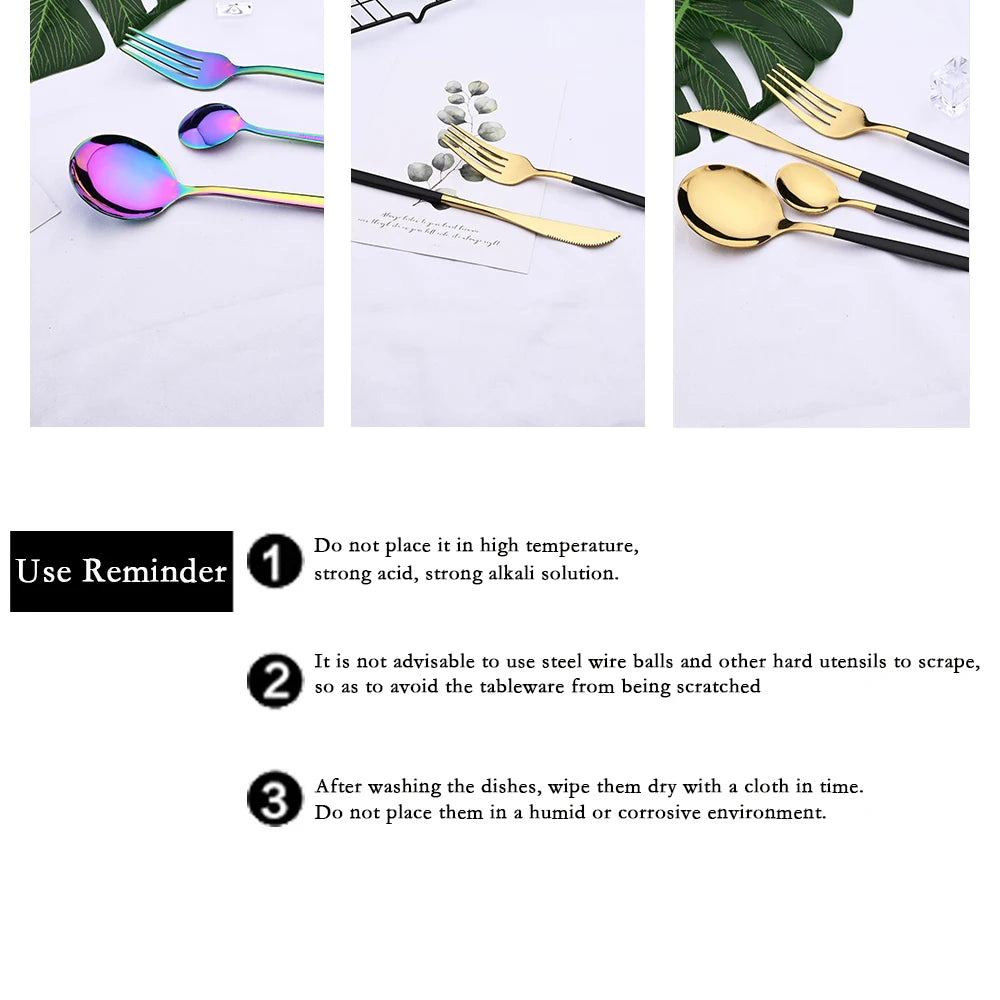 uniturcky Stainless Steel Flatware — 30 Pieces