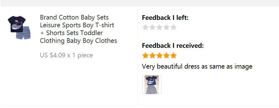 Baby Cotton T-Shirt and Shorts Set