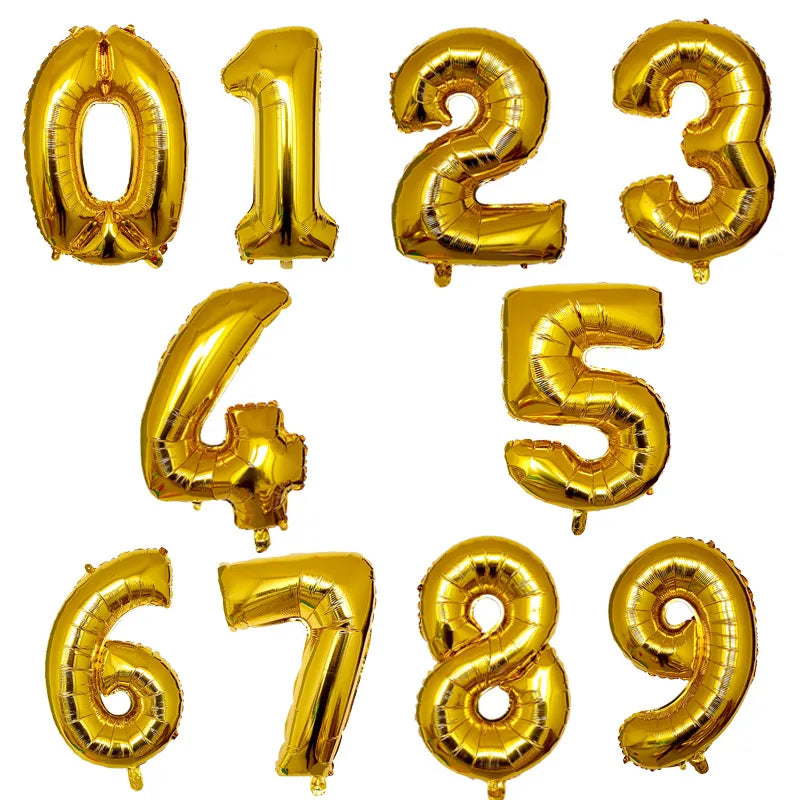 Gradient Number Foil Balloon, 30 or 40 Inches