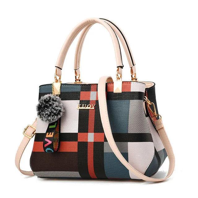 Yogodlns Women's Plaid Shoulder Bag