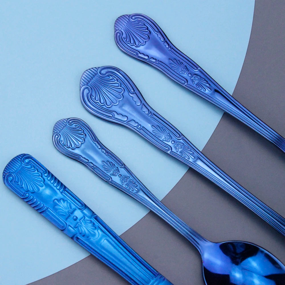 LUCF Vintage-Style Stainless Steel Flatware