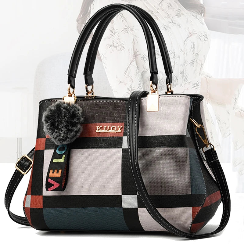 Yogodlns Women's Plaid Shoulder Bag