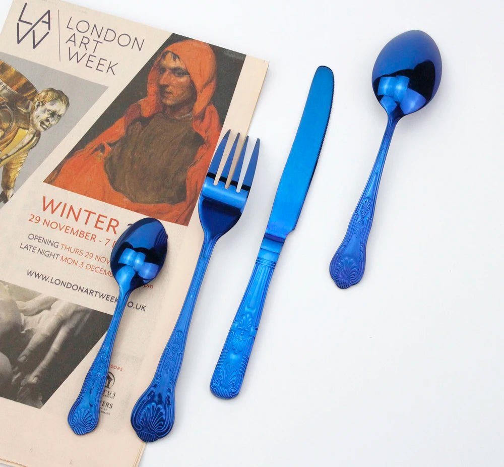 LUCF Vintage-Style Stainless Steel Flatware