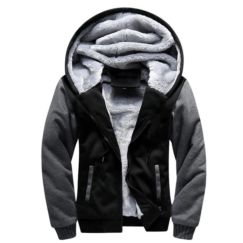 WHWR Men's Camouflage Hooded Zip-Up Jacket