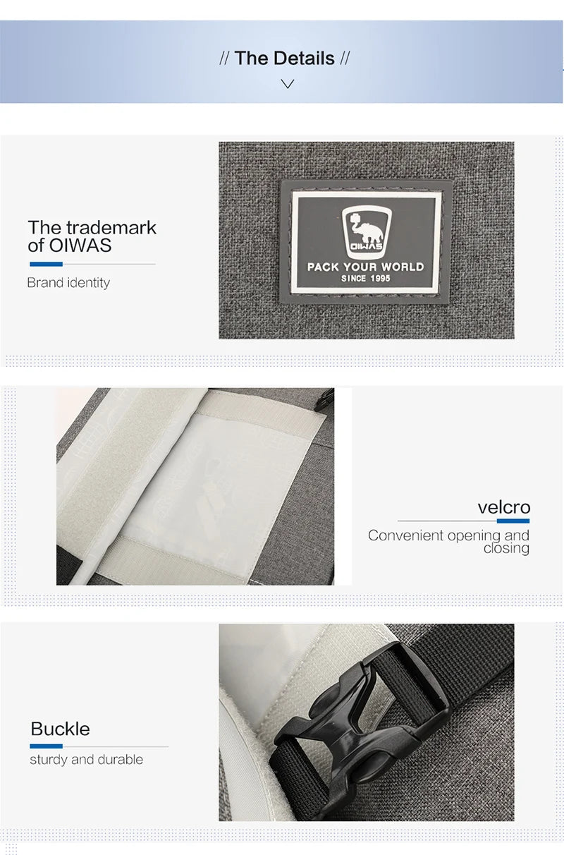 OIWAS 15-Inch Laptop Messenger Bag