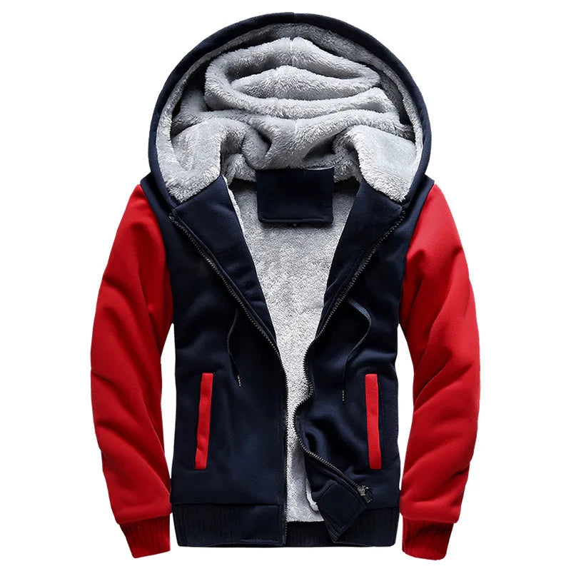 WHWR Men's Camouflage Hooded Zip-Up Jacket
