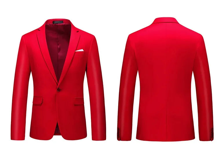 Men's Two-Piece Formal Blazer and Trouser Suit