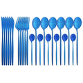 HELOTIC Stainless Steel Flatware — 24 Pieces