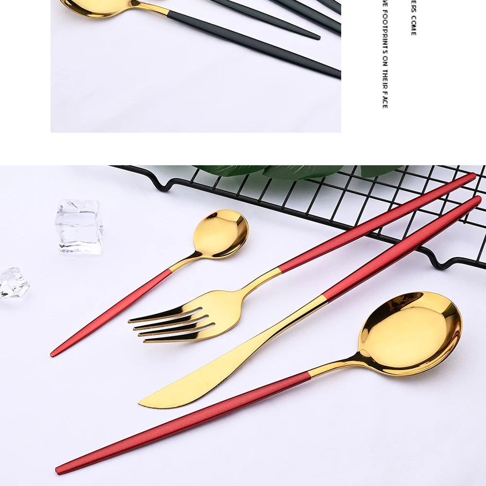 uniturcky Stainless Steel Flatware — 30 Pieces