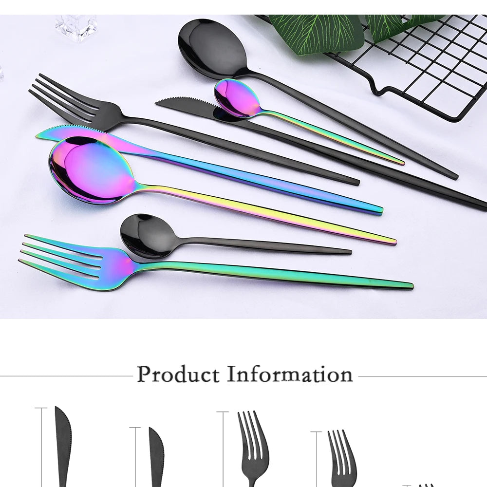 uniturcky Stainless Steel Flatware — 30 Pieces