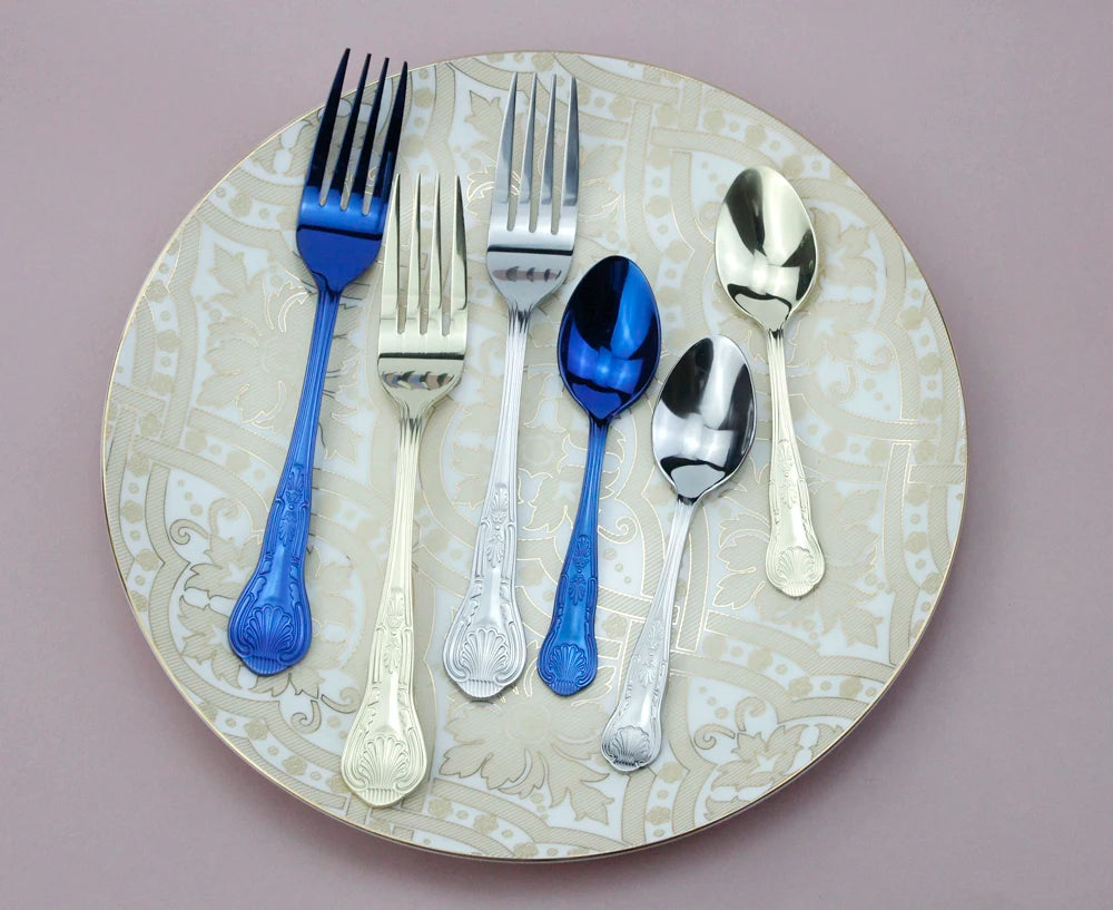 LUCF Vintage-Style Stainless Steel Flatware