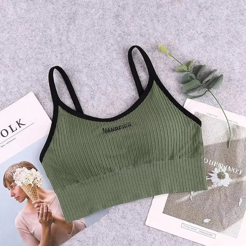 Women's Cotton Sports Bra Crop Top