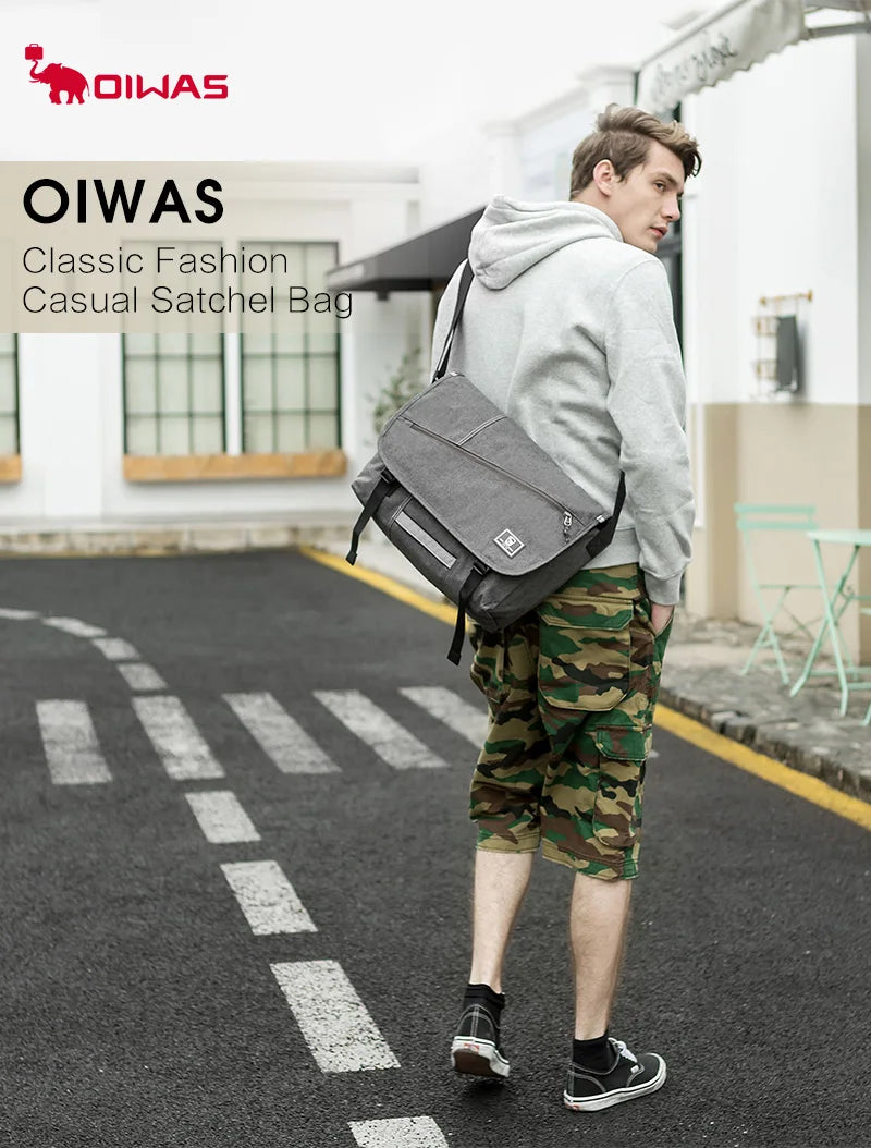 OIWAS 15-Inch Laptop Messenger Bag