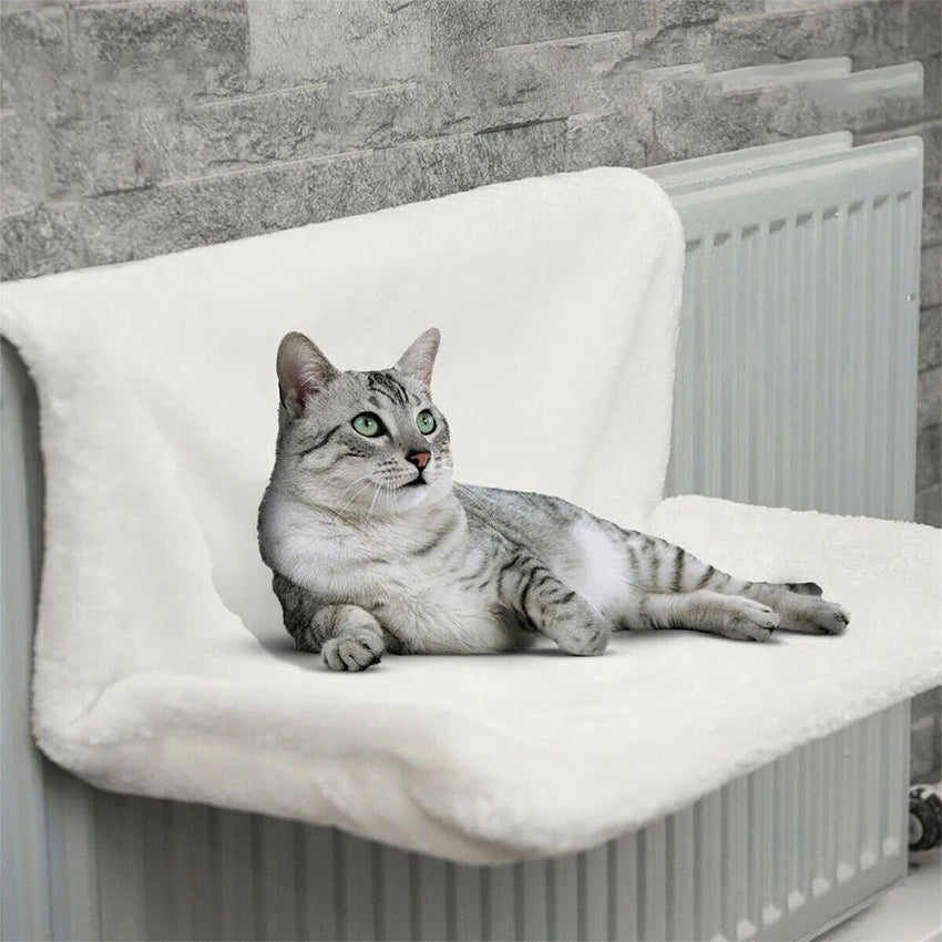 Hanging Cat Bed Removable Cat Hammock Pet Beds for Radiator Bench Kitten Nest With Strong Durable Metal Frame Cat Accessories Whispering Desires Shoppe
