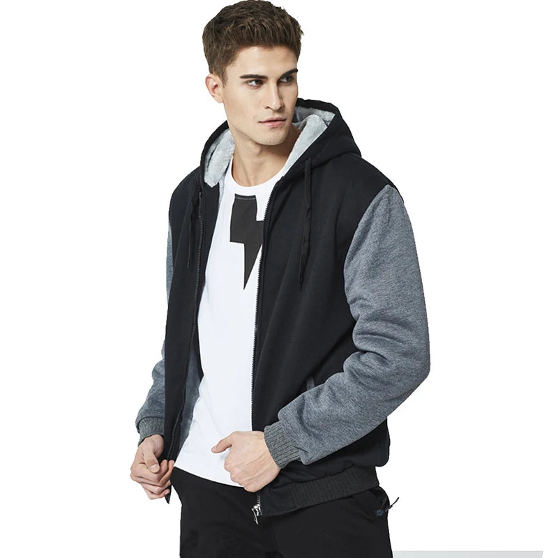 WHWR Men's Camouflage Hooded Zip-Up Jacket
