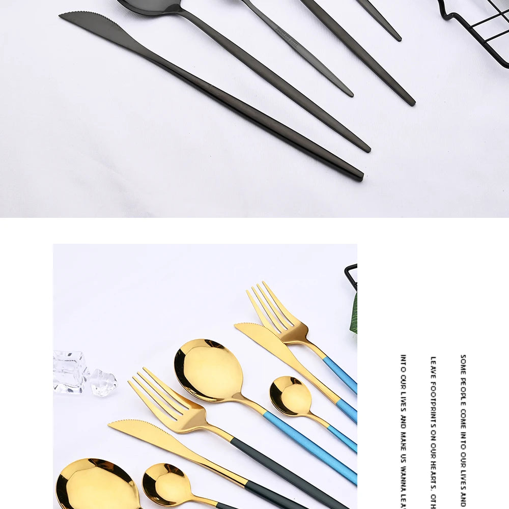 uniturcky Stainless Steel Flatware — 30 Pieces