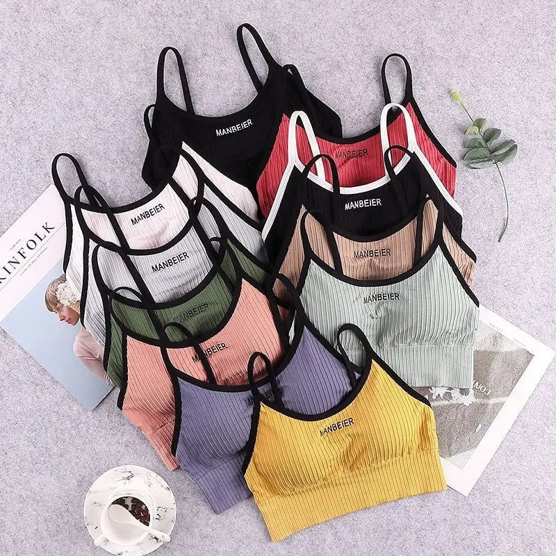 Women's Cotton Sports Bra Crop Top