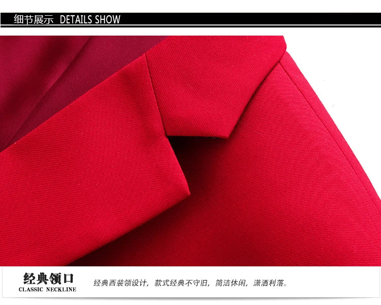 Men's Two-Piece Formal Blazer and Trouser Suit