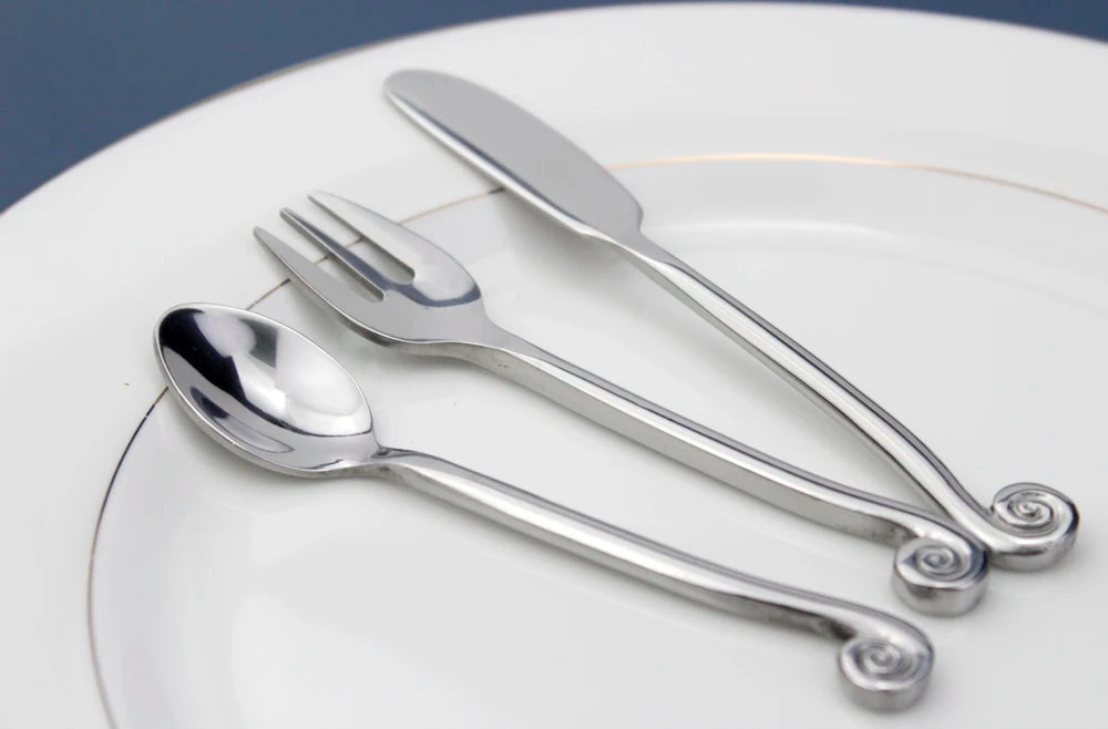 LUCF Snail-Handle Stainless Steel Flatware