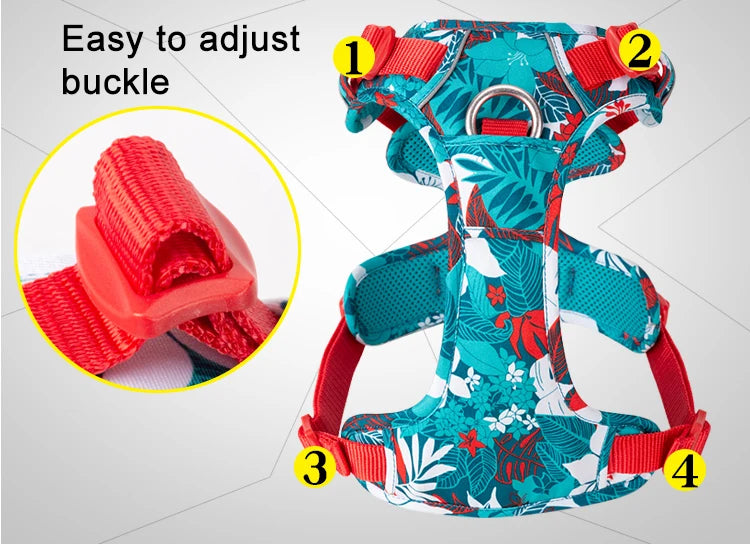 TRUELOVE Reflective Camouflage Dog Harness TLH5653