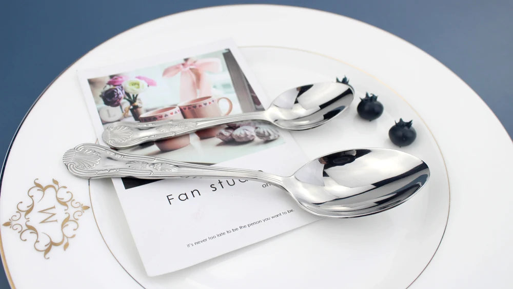 LUCF Vintage-Style Stainless Steel Flatware