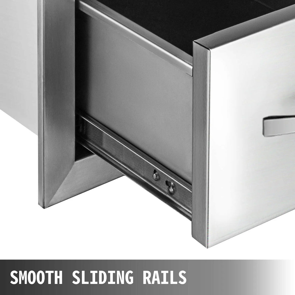 SucceBuy Stainless-Steel Outdoor BBQ Kitchen Drawers