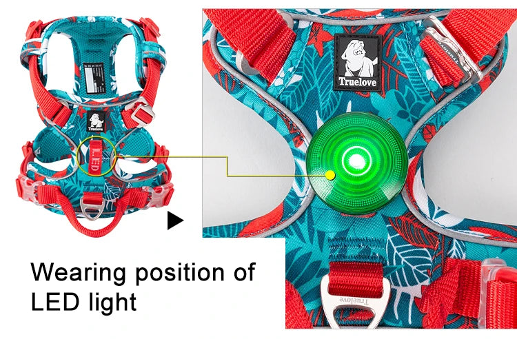 TRUELOVE Reflective Camouflage Dog Harness TLH5653