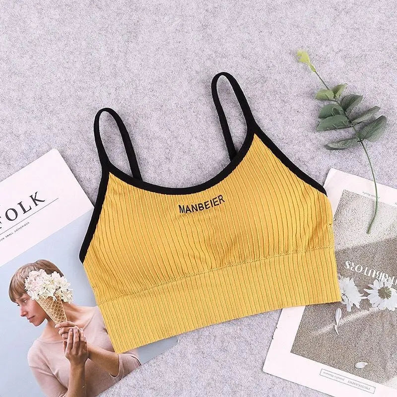 Women's Cotton Sports Bra Crop Top