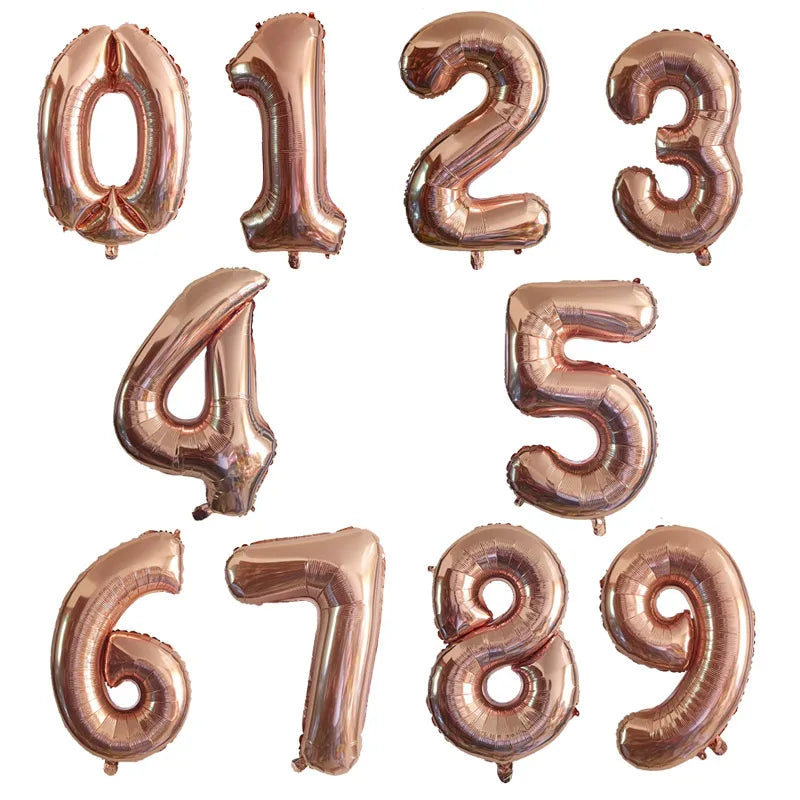 Gradient Number Foil Balloon, 30 or 40 Inches